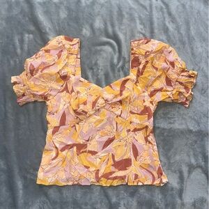 Nine West Floral Off-Shoulder Top